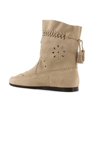 Stivali Welky in camoscio bianco crema ISABEL MARANT | BO0254FAD1A23S23SD